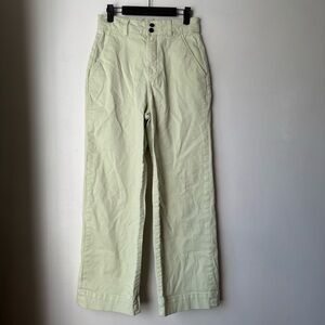 Everlane The Utility Wide-Leg Light Green Pant 4